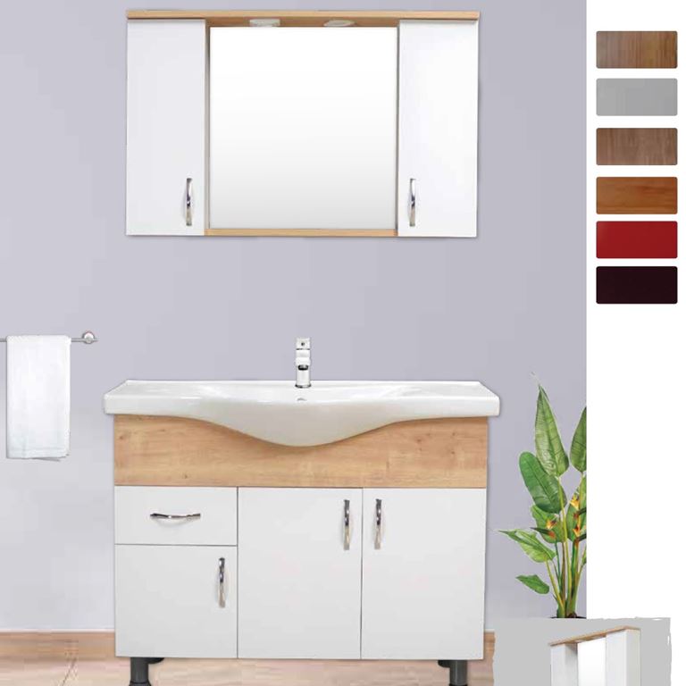 Albatros 100 cm Banyo Dolabı Takım