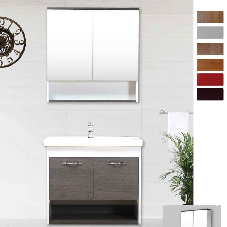 Baran 80 cm Banyo Dolabı Takımı