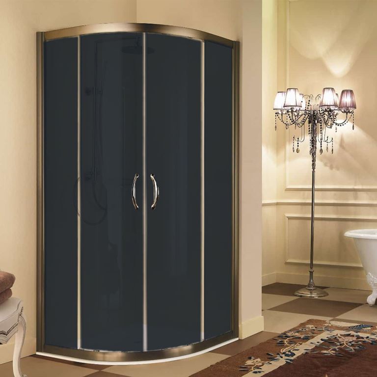 Bronz Renk Oval Teknesiz Duşakabin